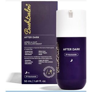 Bushbalm After Dark Post‎ Hair Removal Brightening Gel 50ml 2% Niacinamide NEW
